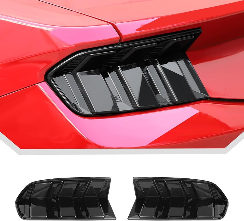 JeCar Smoked Tail Light Cover Trim Guards for 2024+ Ford Mustang - Image 1